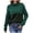 Green, variant on IROINNID Womens Sweater Turtleneck Pullover Sweater Solid Color Casual Mid-Length Long Sleeve Plus Size Tops Sweater Blouse