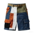 thumbnail image 4 of HOMADLES Men's and Big Men's Cargo Shorts Elastic Waist Casual Shorts Summer Outdoor Jogger Short Cargos, Blue 2XL, 4 of 4