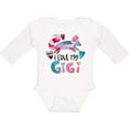 thumbnail image 3 of Inktastic I Love My Gigi Pink and Blue Fox with Hearts Boys or Girls Long Sleeve Baby Bodysuit, 3 of 5