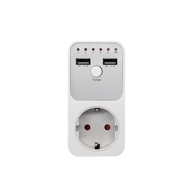 Protector de sobretensión Enchufe Relé de voltaje Temporizador digital Interruptor de enchufe 6 horas 220 V 230 V Tiempo del aparato Co Como se muestra, Como se muestra
