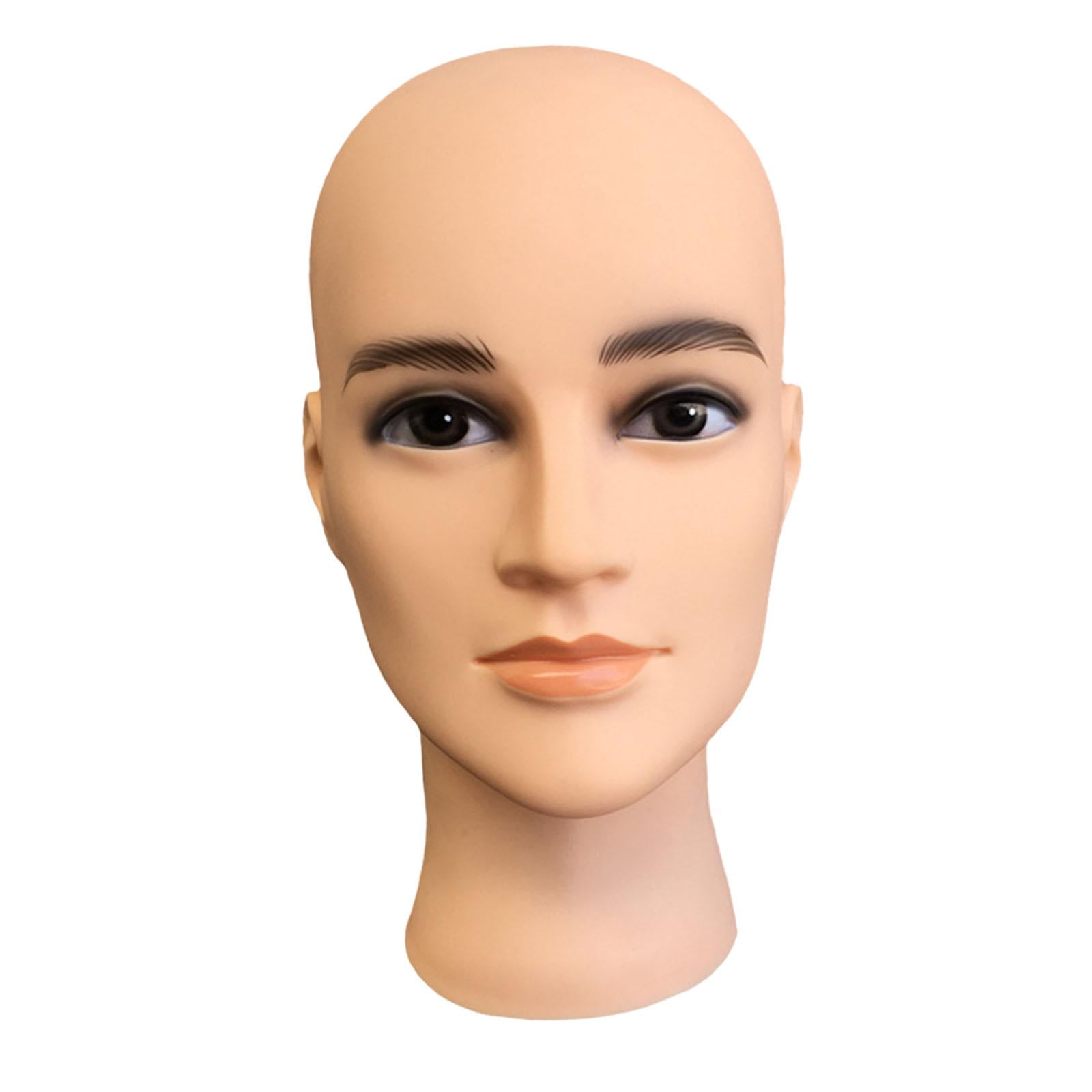 Gazechimp Durable Bald Manikin Head for Hats s Displaying Making Styling Hairpieces