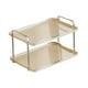 thumbnail image 2 of Soporte para pasteles de frutas Soporte de almacenamiento para el hogar de 2 niveles Multiusos con asas Especialidad Beige, 2 of 9