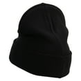 thumbnail image 2 of Handcuff Icon Embroidered Big Size Superior Cotton Long Knitting Beanie - Black XL-3XL, 2 of 5