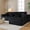 Right-Facing+Black, variant on HYJT-H&K Left Facing Soild Corduroy Reclining Sectional Sofas with Pillows, Olive Green