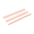 thumbnail image 1 of Youkk 10 Pcs Reliure Flexible 30 Trous Colonnes Réutilisables et Faciles avec Dossiers à Feuilles Mobiles Réutilisables Rose Profond+10 Pcs, 1 of 6