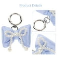 thumbnail image 6 of 2Pcs Artificial Bow Keychain Chic Bag Charm Functional Accessory Bow Pendant With Imitation Keychain Women Backpack Hanging Key Chain Pendant, 6 of 6
