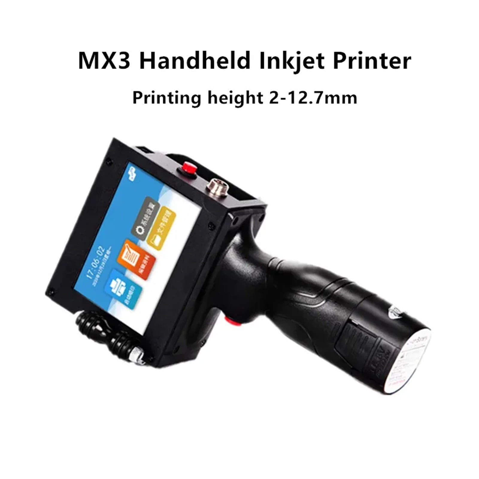 MX3 Product Name Batch Number Date Barcode QR Code Package label 2-12.7mm Handheld Portable Wireless 600DPI HD Inkjet Printer