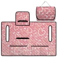 thumbnail image 5 of Whosucclay Club Car Seat Cover Protector for EZGO Club Cars, 4 Storage Pockets With Pockets Golf Cart Bench Seat Covers Golf Cart Seat Covers, Pearl Hearts, 5 of 9