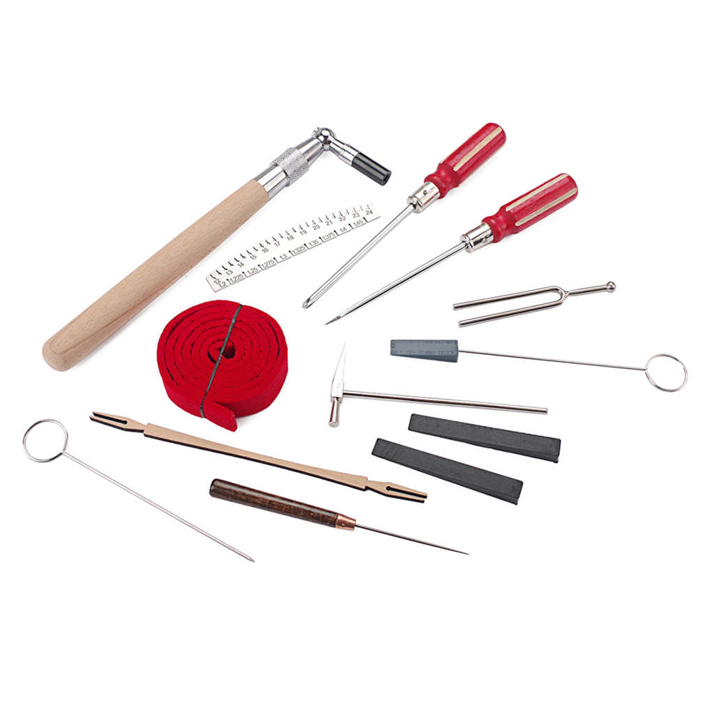 NEXAVKPR Professionelles Piano Tuning Kit Piano Tuner Werkzeuge Tuning Mute Wrench
