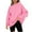 #8-Hot Pink, variant on Otvok Winter Hooded Sweatshirt for Women Casual Christmas Solid Round Neck Long Sleeve Pullover Blouse Sweatshirt
