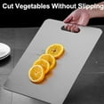 thumbnail image 7 of New Stainless Steel Cutting Boards - 100% Pure Stainless Steel Cutting Boards for Kitchen - Cutting Edge Hygiene & Durability, Double Sided Medical-grade Cutting Mat,1PC(13.4 x 9 in), 7 of 7