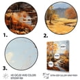 thumbnail image 3 of Designart "Autumn Sonata Birch Woods II" Floral Floater Framed Canvas Print, 3 of 7