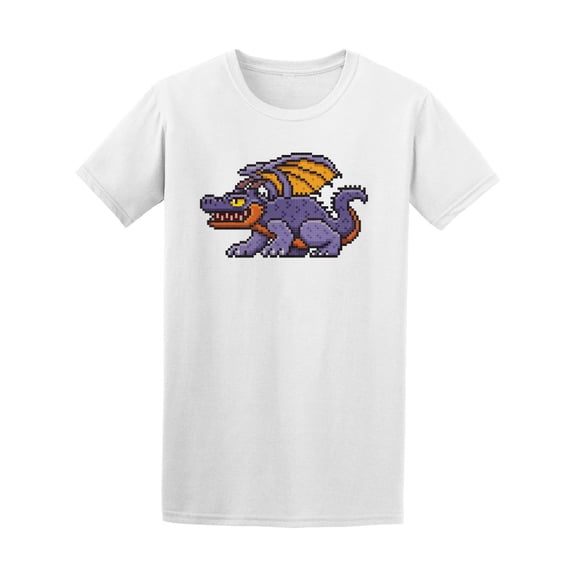 Purple Dragon Pixel Art Tee Men's -Image by Shutterstock