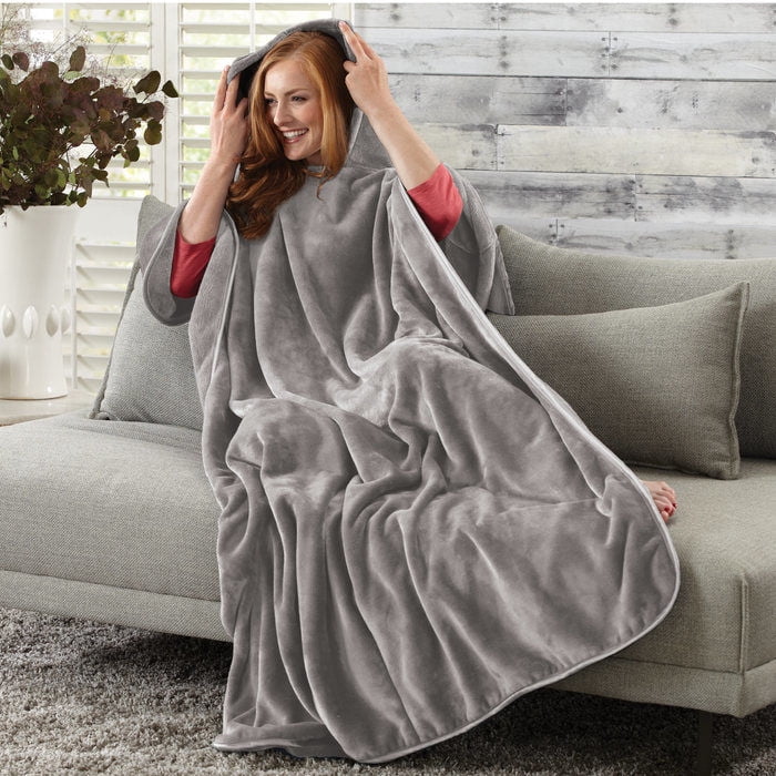m&s hooded blanket