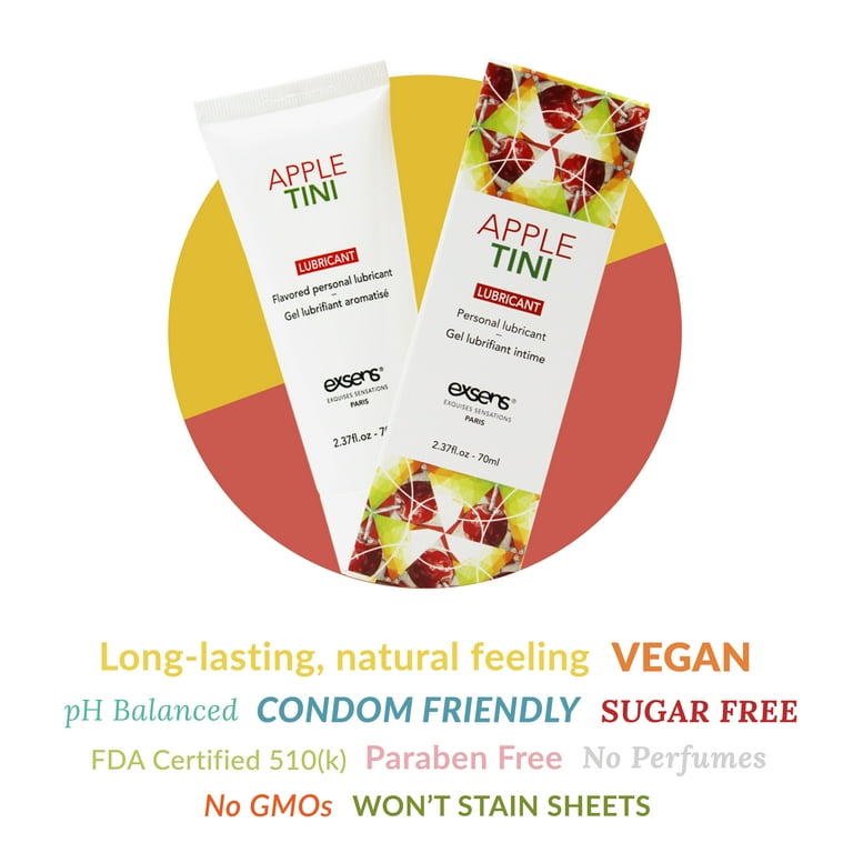 Exsens Premium Water Based Personal Lubricant, Appletini Flavored, Intimate  Foreplay Gel, pH Balanced, Sex Lube Made With All Vegan Ingredients, FDA  Cleared 70ml (2.37 fl.oz), 1 Count - Walmart.com