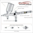 thumbnail image 4 of Professional Master High Precision Detail Control Dual-Action Gravity Feed Airbrush Set with a Large 1/2 oz Fluid Cup, Micro Air Control Valve and a 0.2 mm Fluid Tip, Model G45, 4 of 4