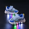 thumbnail image 4 of CYRBOKO Boys Light Up Sneakers, Breathable Non-Slip Casual Soft Sole Athletic Shoes Blue Size 11 (Little Kids), 4 of 5