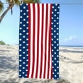 thumbnail image 3 of BZPIZ 4th of July Beach Towels, Red/White/Blue, Highly Absorbent, Quick Dry, Sand Free Lightweight Beach Towel Beach Essentials for Beach Bath Pool Summer & Vacation Independence Day Decorations, 3 of 7