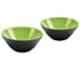 thumbnail image 3 of Guzzini My Fusion Bol Acrylique Vert et Noir, Ensemble de 2, 3 of 10