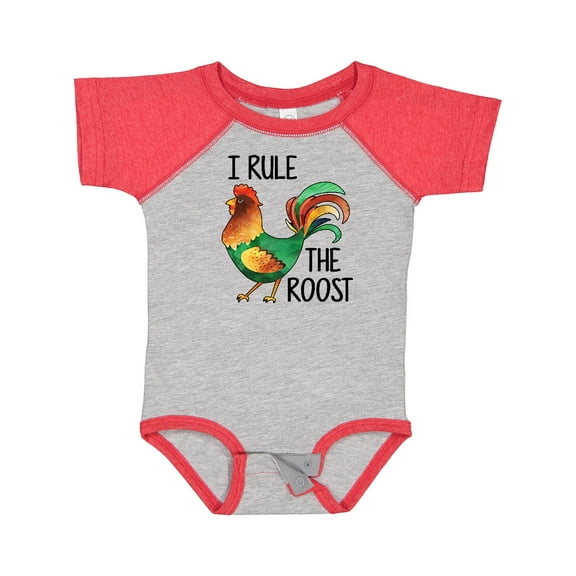 Inktastic Farmer I Rule The Roost Rooster Boys or Girls Baby Bodysuit