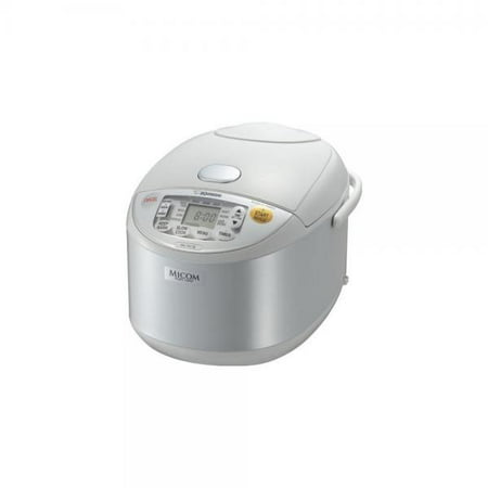 Zojirushi NS-YAC18 Umami Micom 10-Cup (Uncooked) Rice Cooker and Warmer, Pearl White