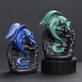thumbnail image 4 of 1pc Vintage Dragon Ceramic Backflow Incense Burner, Home & Tabletop Decor, Relaxing Aroma Gift for Christmas (Without Incense), 4 of 8