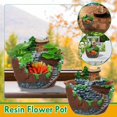 thumbnail image 5 of Creative Resin Plants Pot For Succulent Flower Pot Diy Landscape Mini Garden, 5 of 5
