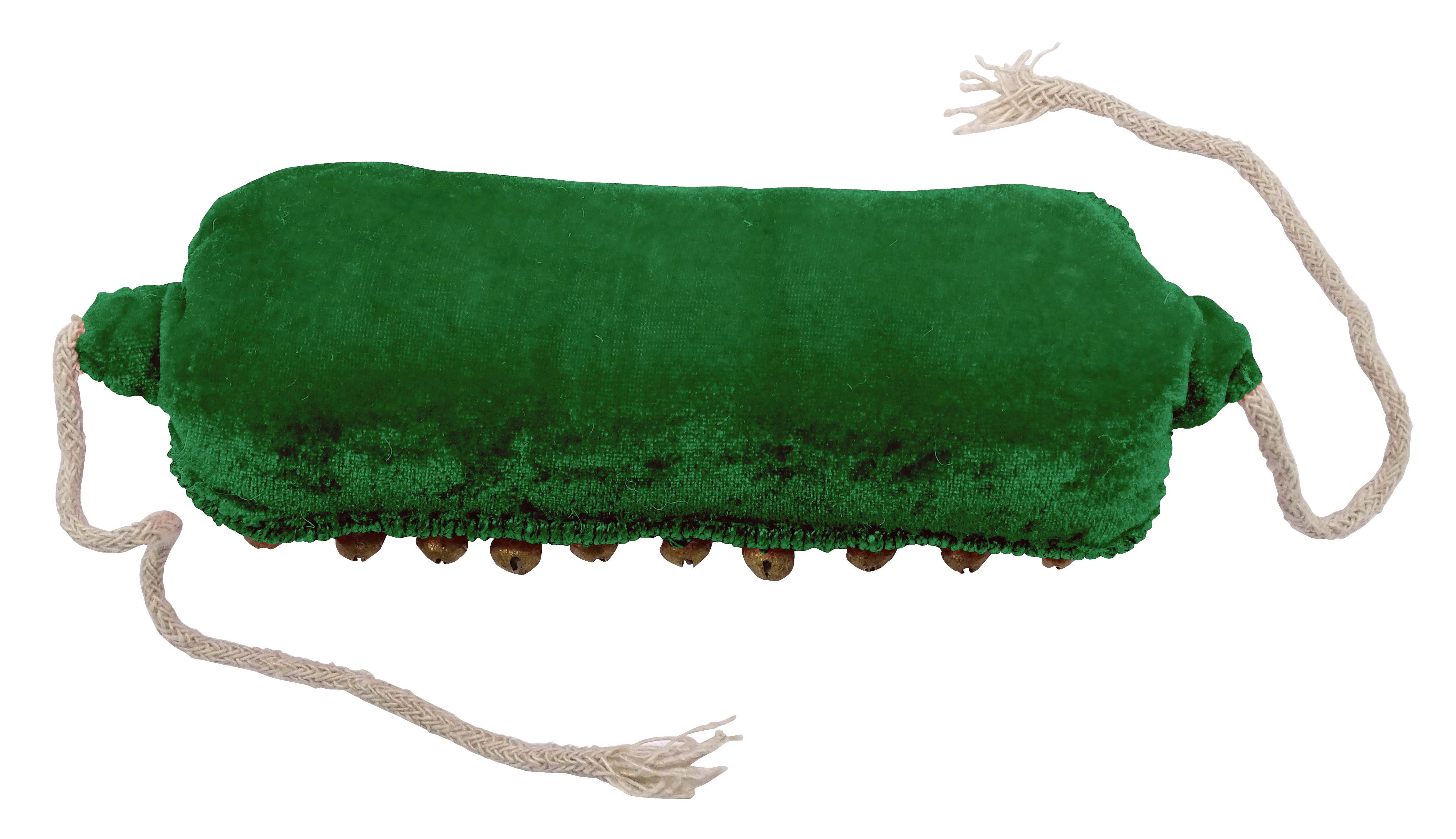 Banithani Indian Traditional 5 Line Classical Kathak 12 No Ghungroo Anklets Dancing Ankel Bracelet Pair Jewelry-Green