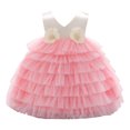 thumbnail image 1 of 6M-5T Toddler Infant Baby Girls Ruffle First Birthday Pageant Wedding Dresses Princess Bouffant Dress, 1 of 7