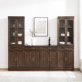 thumbnail image 2 of Crosley Furniture Stanton 3-Piece Sideboard And Glass Door Pantry Set in Coffee, 2 of 14