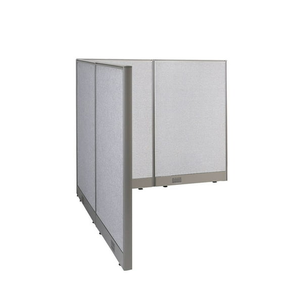 GOF L-shaped Freestanding Office Partition, Room Divider, Privacy Screen, Workstation Cubicle (60”D x 60"W x 48”H)