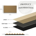 thumbnail image 4 of Oxdigi 3D Wood Slat Wall Panel, Sound Absorbing Panels for Interior Wall Décor 23.6" X 47.2" - 2 Pcs - Light Oak, 4 of 10