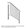 thumbnail image 5 of BaytoCare 4-Step Picket Black Wrought Iron Handrail, 5 of 11