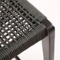 thumbnail image 3 of Brielle Outdoor Dark Eucalyptus Wood and Grey Rope Stool, 3 of 9