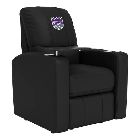 DreamSeat Stealth Power Plus Recliner w/ Sacramento Kings Primary Logo in Black