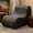 Microvelvet Charcoal, variant on Jaxx Uptown Large Modern Accent Chair, Charcoal