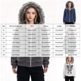 thumbnail image 4 of 12-13 Years Juniors Faux Fur Hooded Zip Up Sweatshirt Long Sleeve Graphic Pullover Outerwear with Pockets, 4 of 6