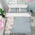 thumbnail image 1 of Ensemble de Housse de Couette Florale Rose 3D Foncé Ensemble de Literie Taies d'Oreiller 08, 1 of 2