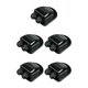 thumbnail image 2 of Kenally Panel solar Caja de prensaestopas de entrada de cable doble Cubierta de yate Campervan Camper Black Negro 5piezas, 2 of 6