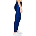 thumbnail image 4 of American Apparel Shiny Nylon Tricot Leggings, Cobalt, X-Small, 4 of 6