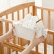 thumbnail image 5 of Juego de cestas de almacenamiento junto a la cama - Organizador de plástico con ganchos | Accesorios de cabecera que ahorran espacio para dormitorios | Blanco, Naranja, Verde | Se adapta a la, 5 of 6
