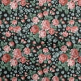 thumbnail image 1 of oneOone Polyester Spandex Black Fabric Florals Fabric For Sewing Printed Craft Fabric By The Yard 56 Inch Wide, 1 of 4