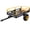 Black + Yellow 1000 lbs Load Capacity, variant on LuckyNote Heavy Duty Tow Behind Dump Cart, 1000 LB or 1500 LB Capacity for ATV UTV Tractor, Farm Yard Hauler