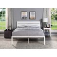 thumbnail image 5 of Queen Size Metal Platform Bed Frame,No Box Spring Needed,White for Bedroom, 5 of 5