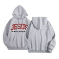 thumbnail image 4 of Jesus Hoodies for Women 2025 Long Sleeve Y2K Graphic Christian Hoodie with Pockets Hooded Sweatshirt Pullover Tops, 4 of 6
