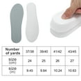 thumbnail image 3 of Unique Bargains 2 Pair Comfortable Height Increase Shoe Inserts White, Gray 11, 3 of 6