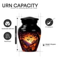 thumbnail image 6 of Yatskia Sunset Halloween Small Cat Urn for Human Ashes Adult Brother and Sister, Mini Funeral Keepsake Urn for Ashes Adult Male, (Classic Pack of 1, 3 Inch), 6 of 8