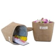 thumbnail image 2 of Billuyoard Bolsa de almacenamiento de yute, cubo plegable para artículos diversos, organizador lavable, colgante de artículo para habitación Almacenamiento y organización del hogar Azul, 2 of 6