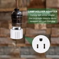thumbnail image 5 of Outlet Light Socket Adapter,Screw in Outlet Socket,E26 Light Bulb to Outlet Socket Converter,Light Bulb Plug Adapter for Porch Light Socket,Camera,Garage Light (1) White, 5 of 5