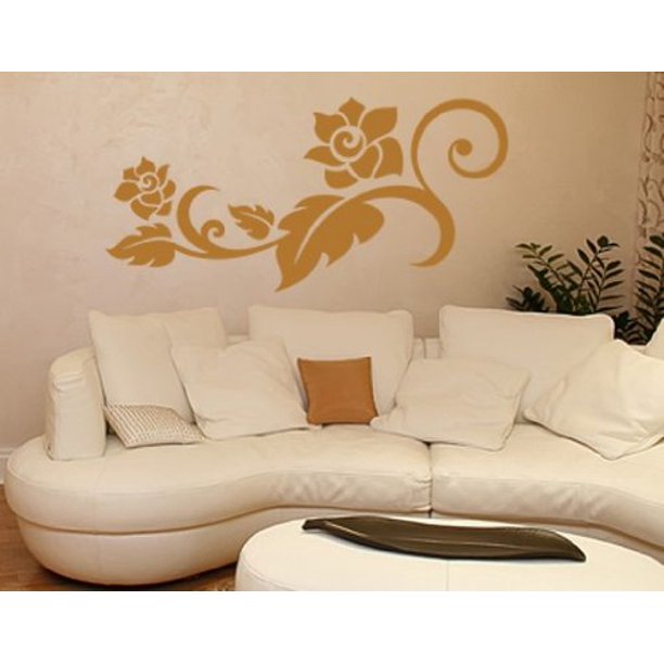 Flower Corner Wall Decal wall decal, sticker, mural vinyl art home